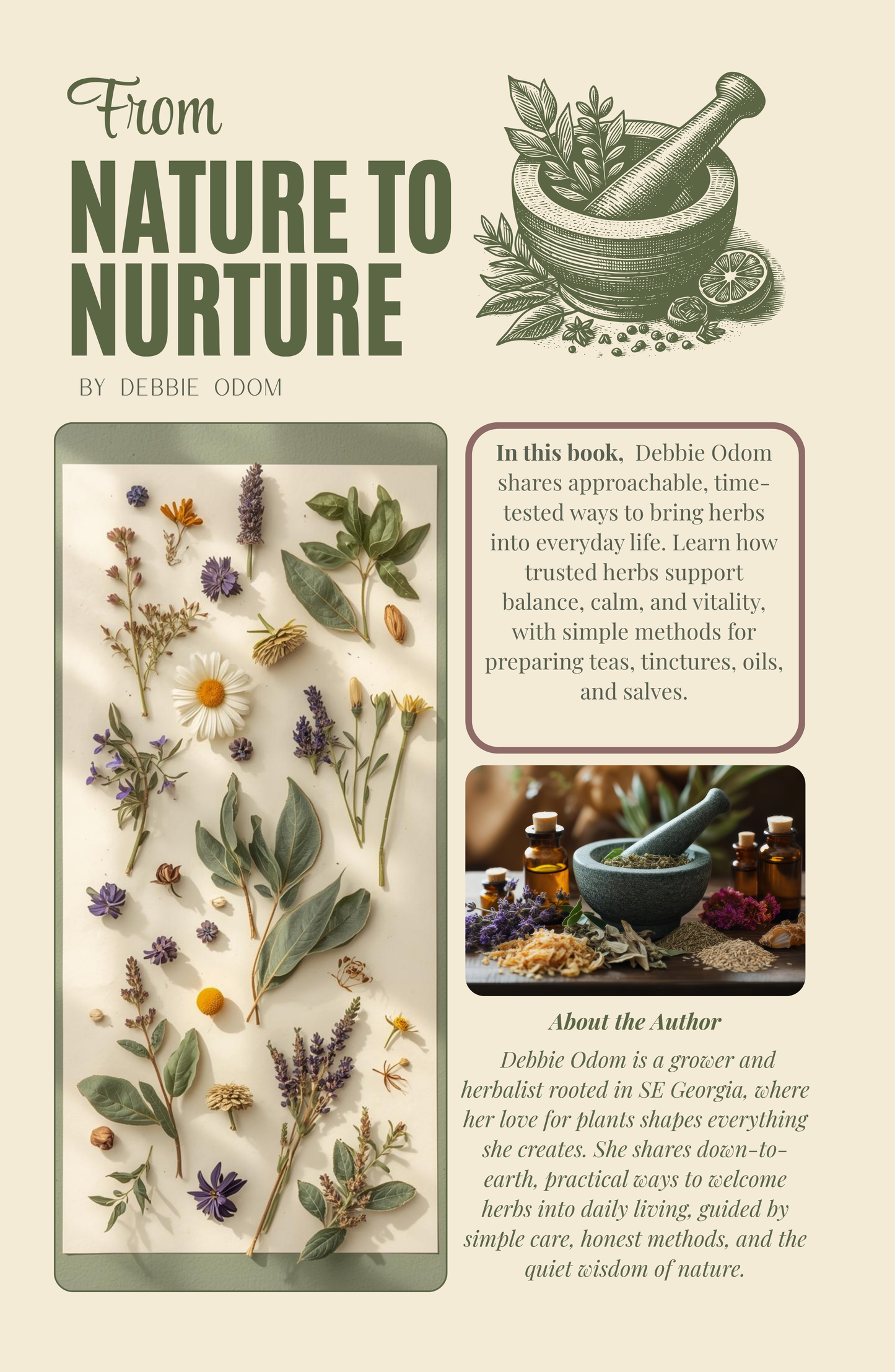 From Nature to Nurture ~ The Beginner's Guide To Herbal Living (Ebook)