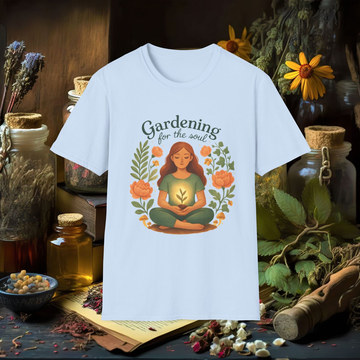 Gardening for the Soul T-Shirt — Mindful Garden Lover Tee