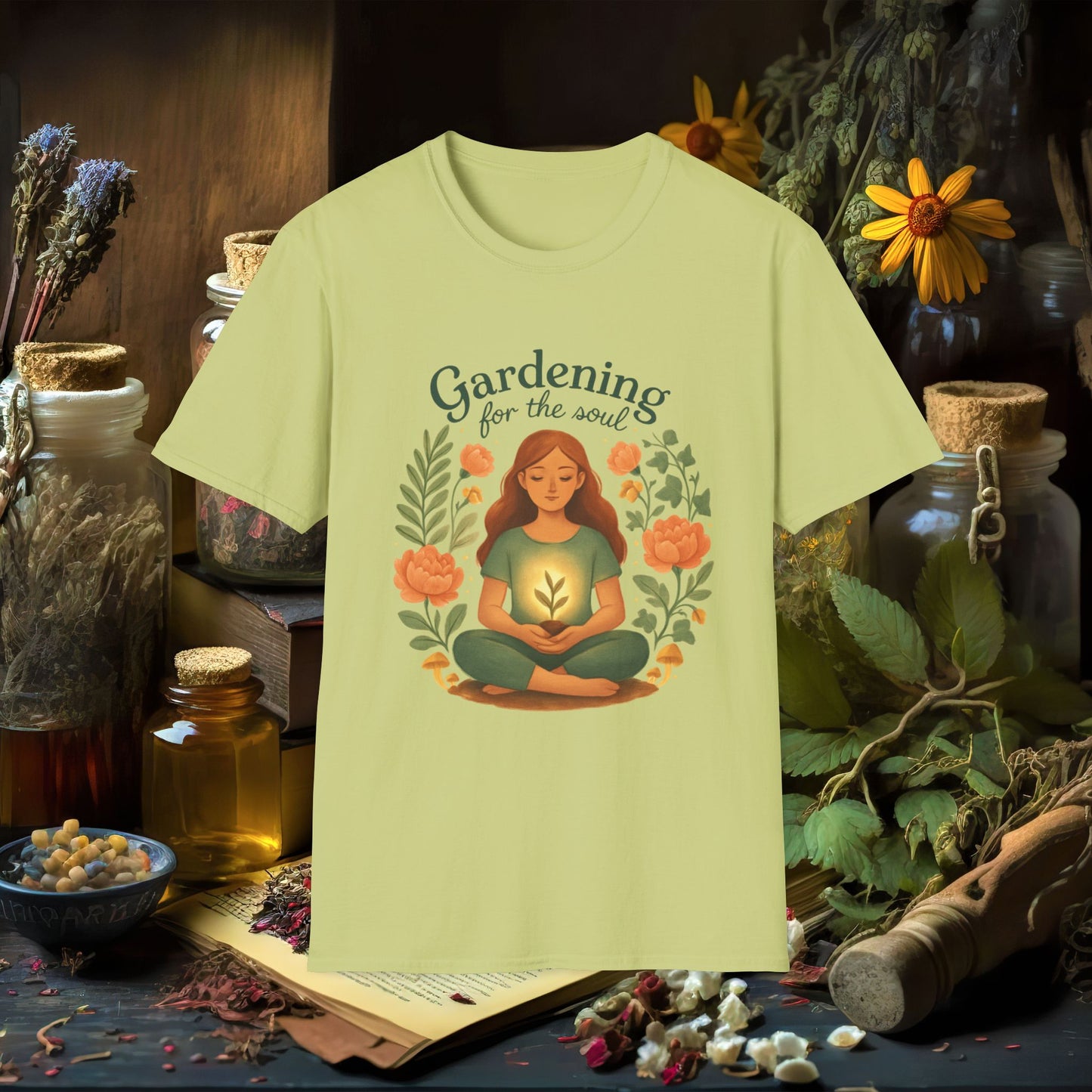 Gardening for the Soul T-Shirt — Mindful Garden Lover Tee