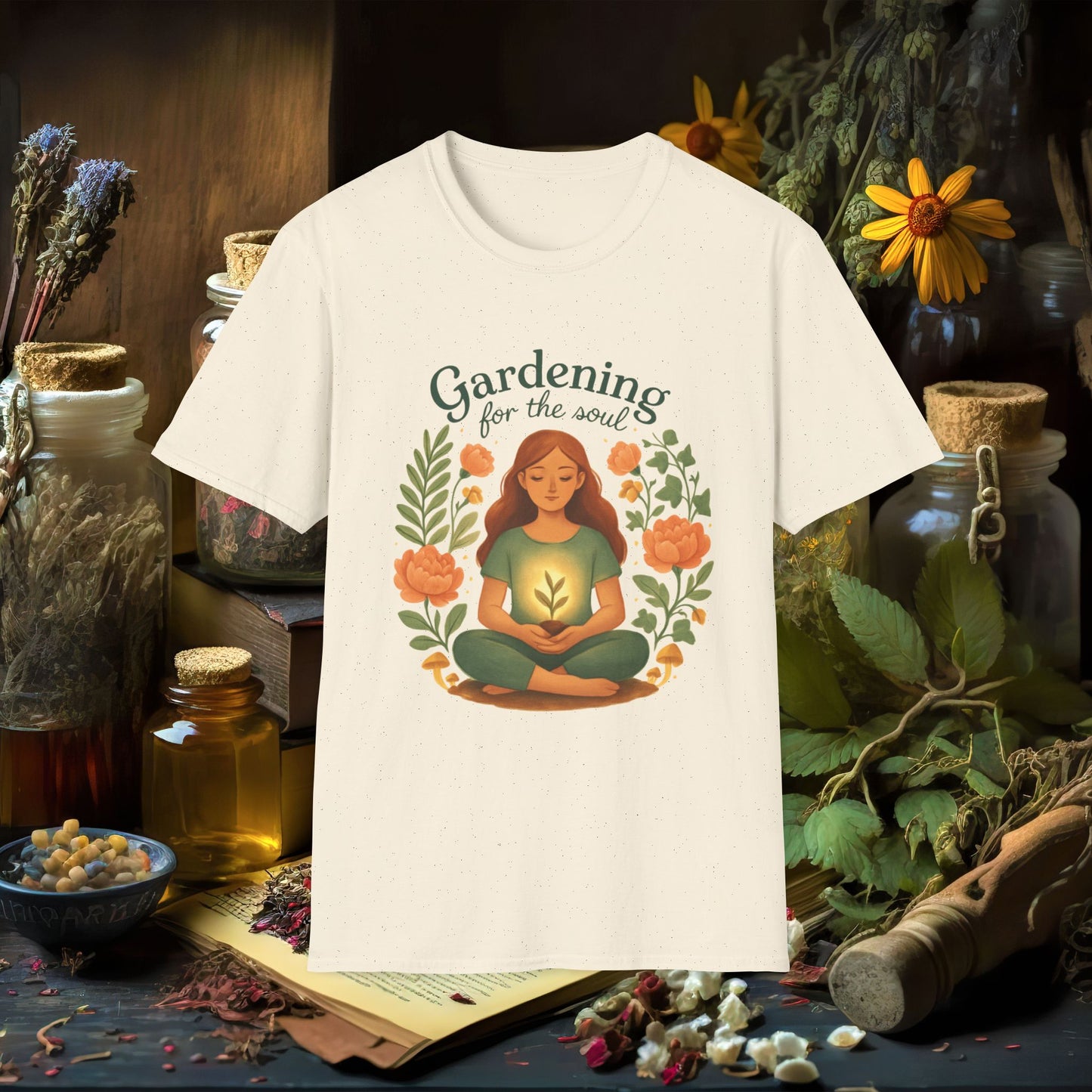 Gardening for the Soul T-Shirt — Mindful Garden Lover Tee