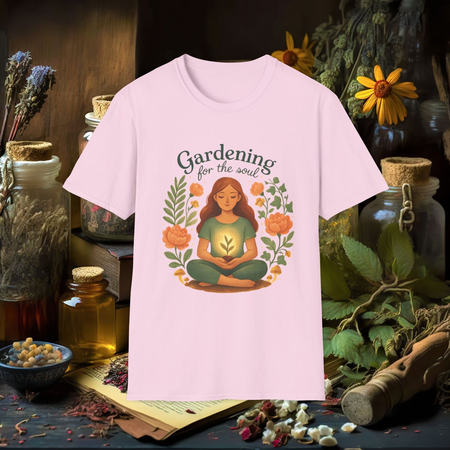 Gardening for the Soul T-Shirt — Mindful Garden Lover Tee