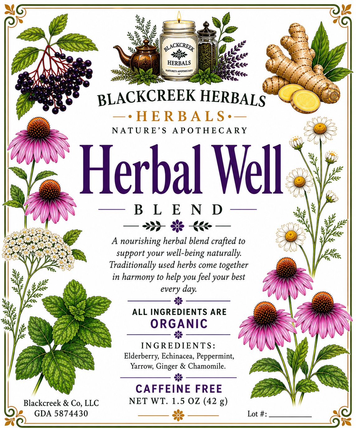 Herbal Well Blend Organic 1.5oz/42g