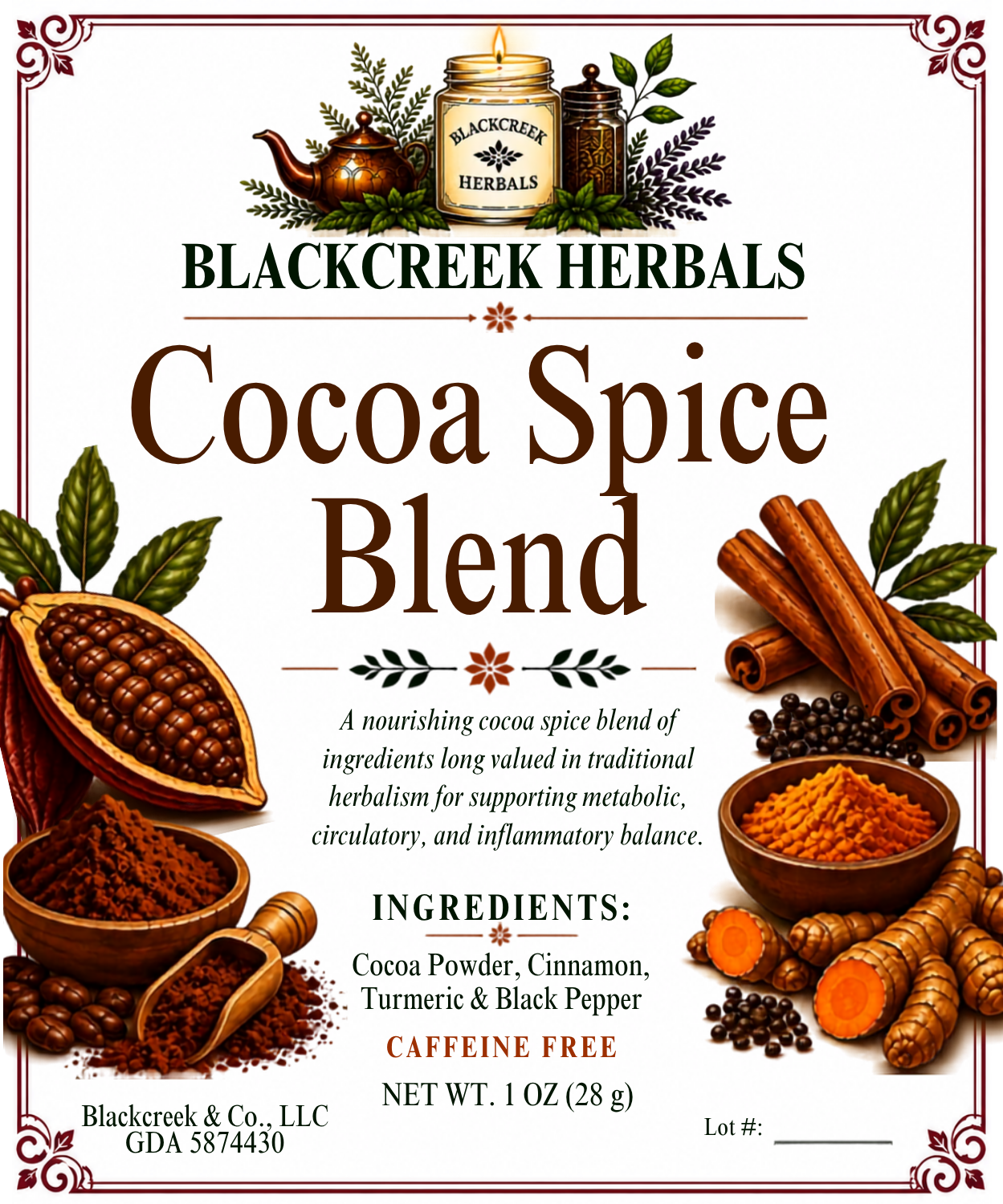 Cocoa Spice Blend 1oz/28g